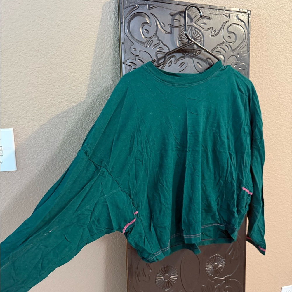American Vintage Forest Green Long Sleeve Top